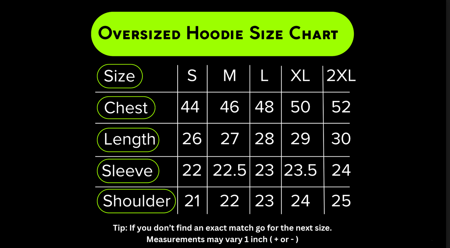 Stoneblack Wash - Oversized Classic Hoodie