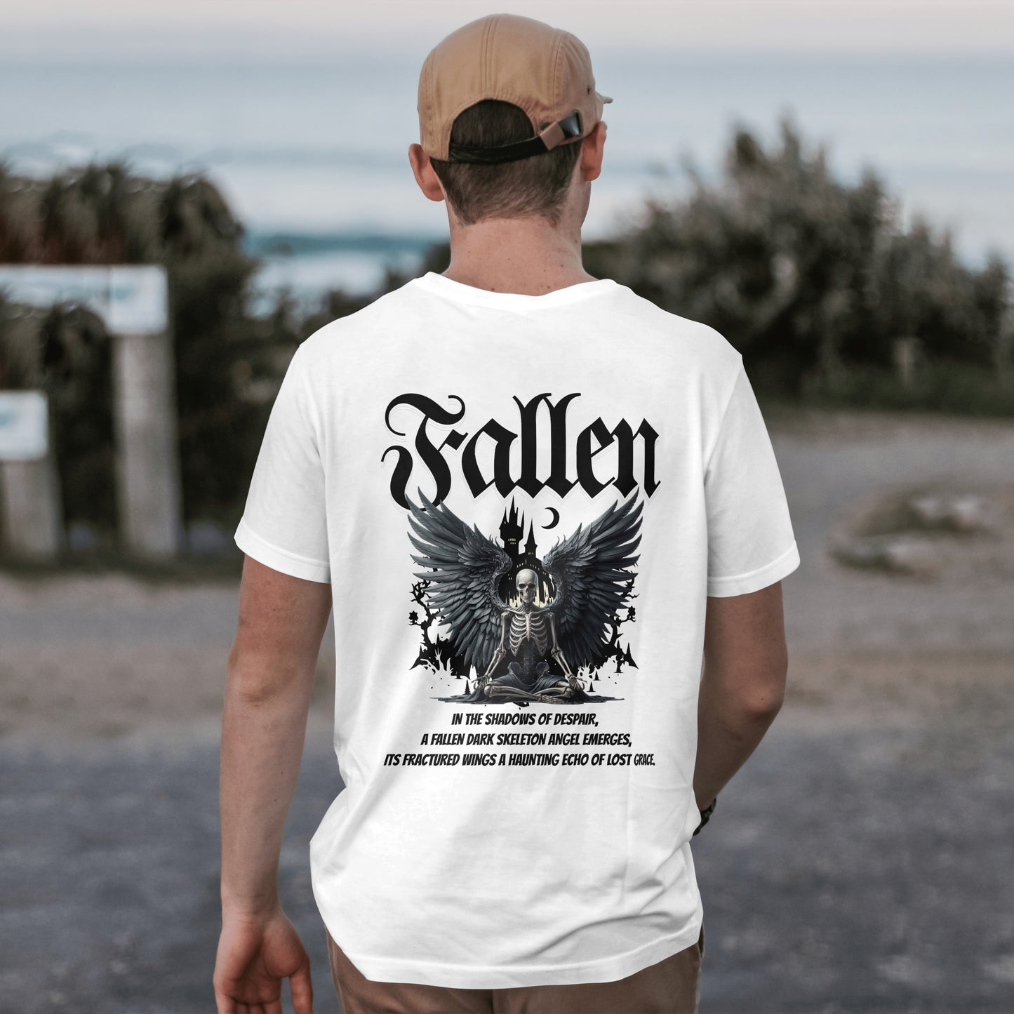 "Fallen Grace" White T-Shirt