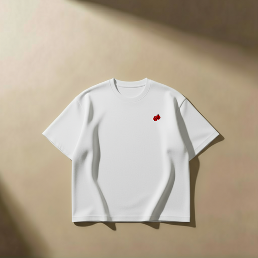 ⚪ The White Standard – White Oversized Tee