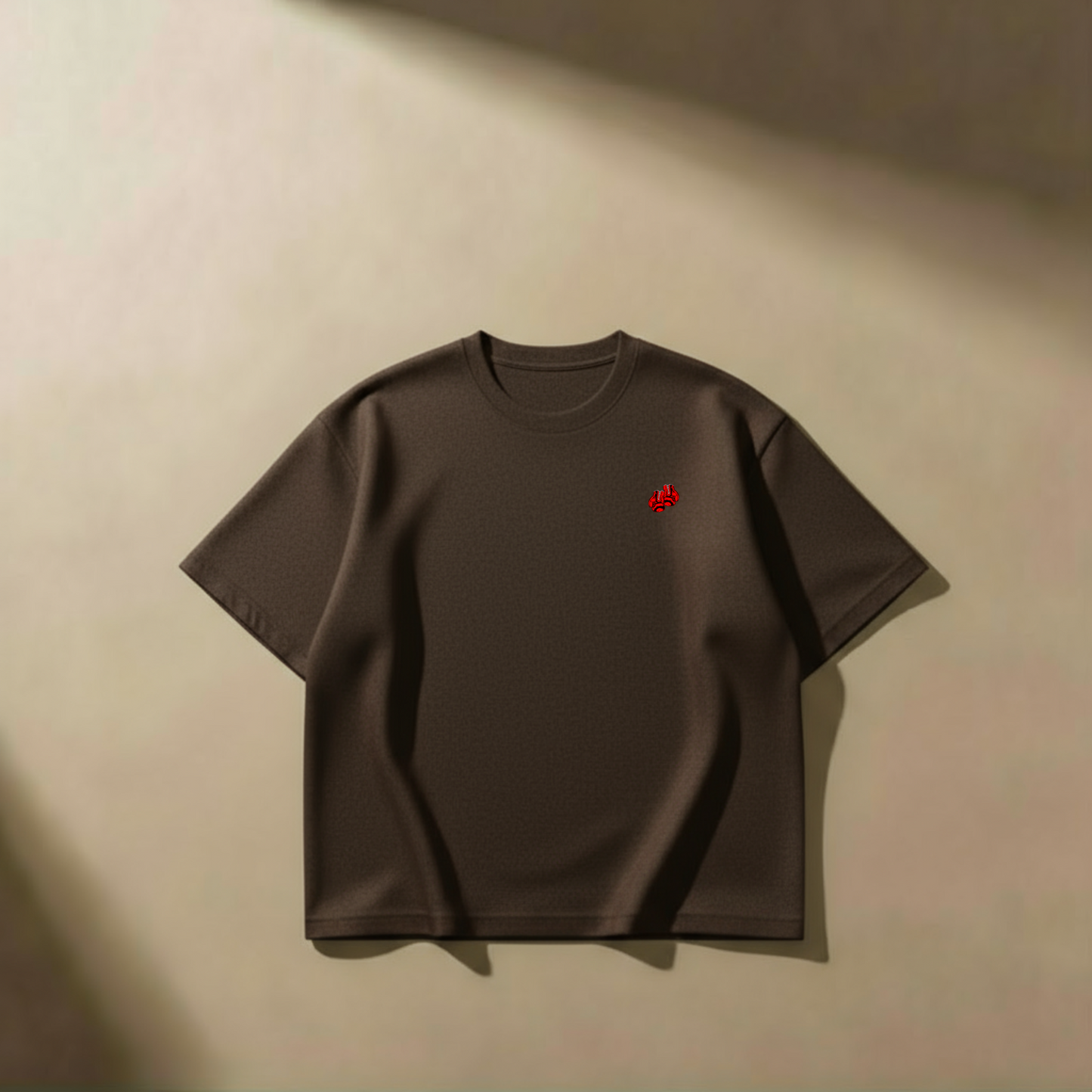 🍫 Royal Earth – Chocolate Brown Oversized Tee