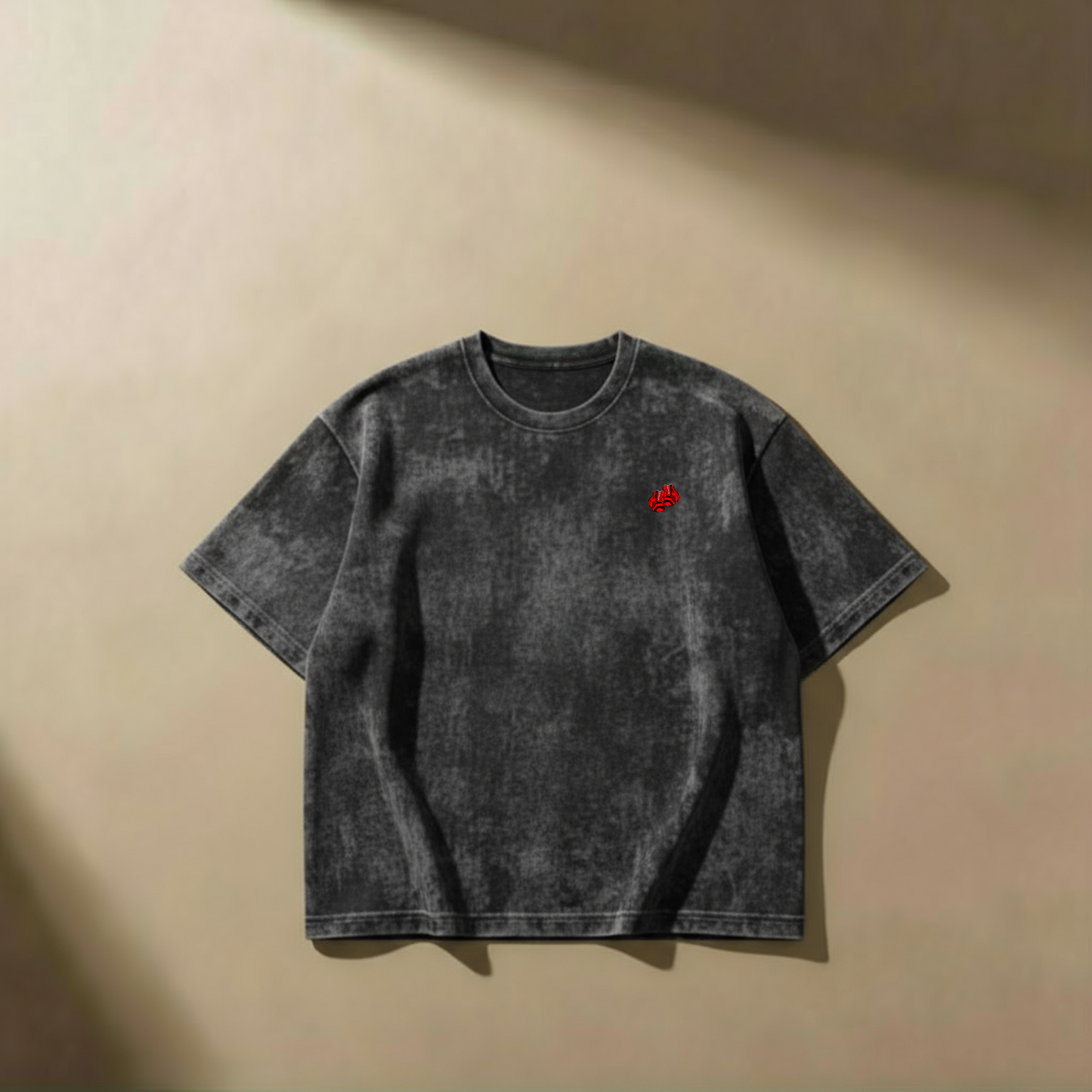 🪶 Stone Reign – Stone Black Oversized Tee