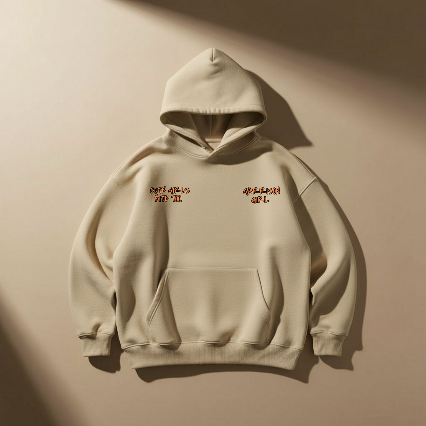 Consciously Cute – Garrison Girl Hoodie (Beige)