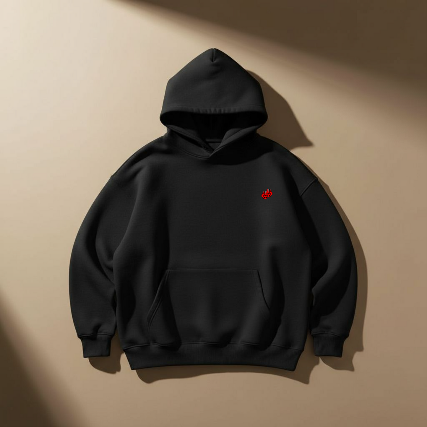 Brotherhood Roar - Oversized Black Hoodie