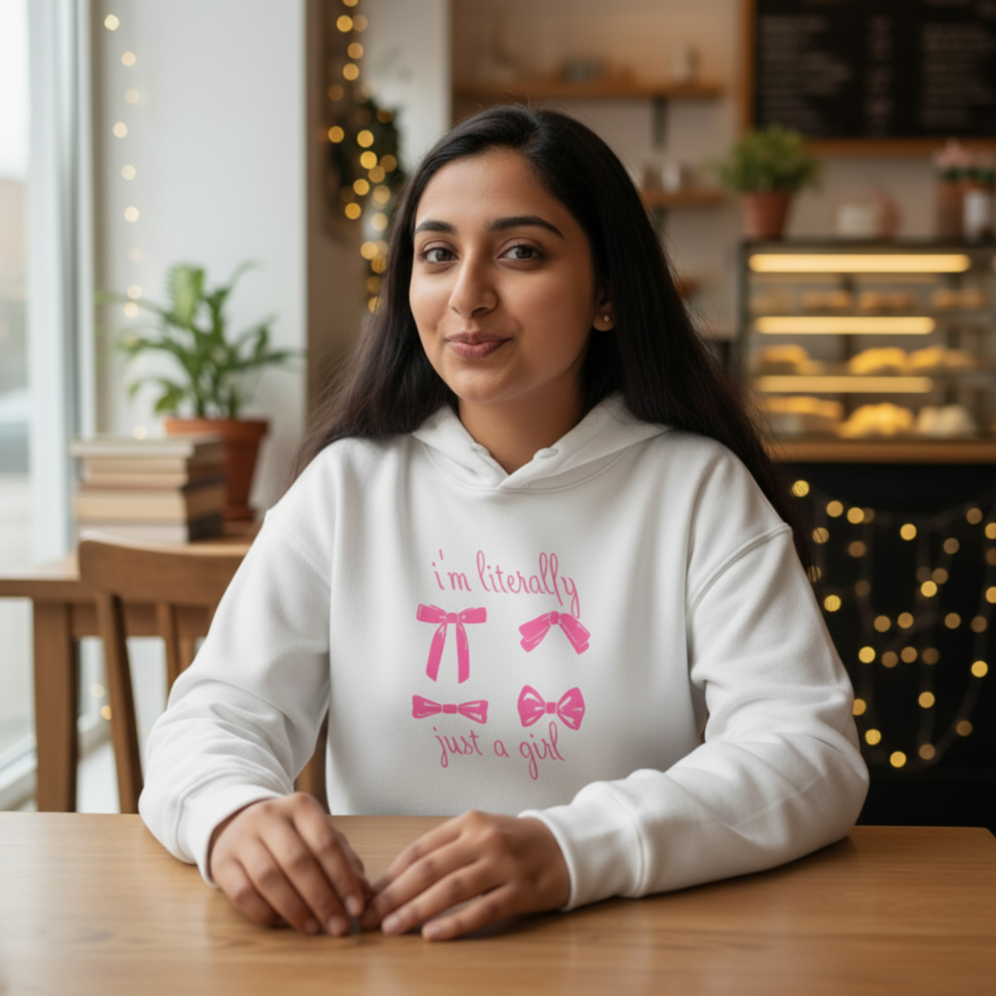 Just a Girl Hoodie – Soft Chaos Edition