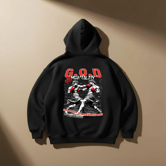G.O.D Mentality – Oversized Black Hoodie