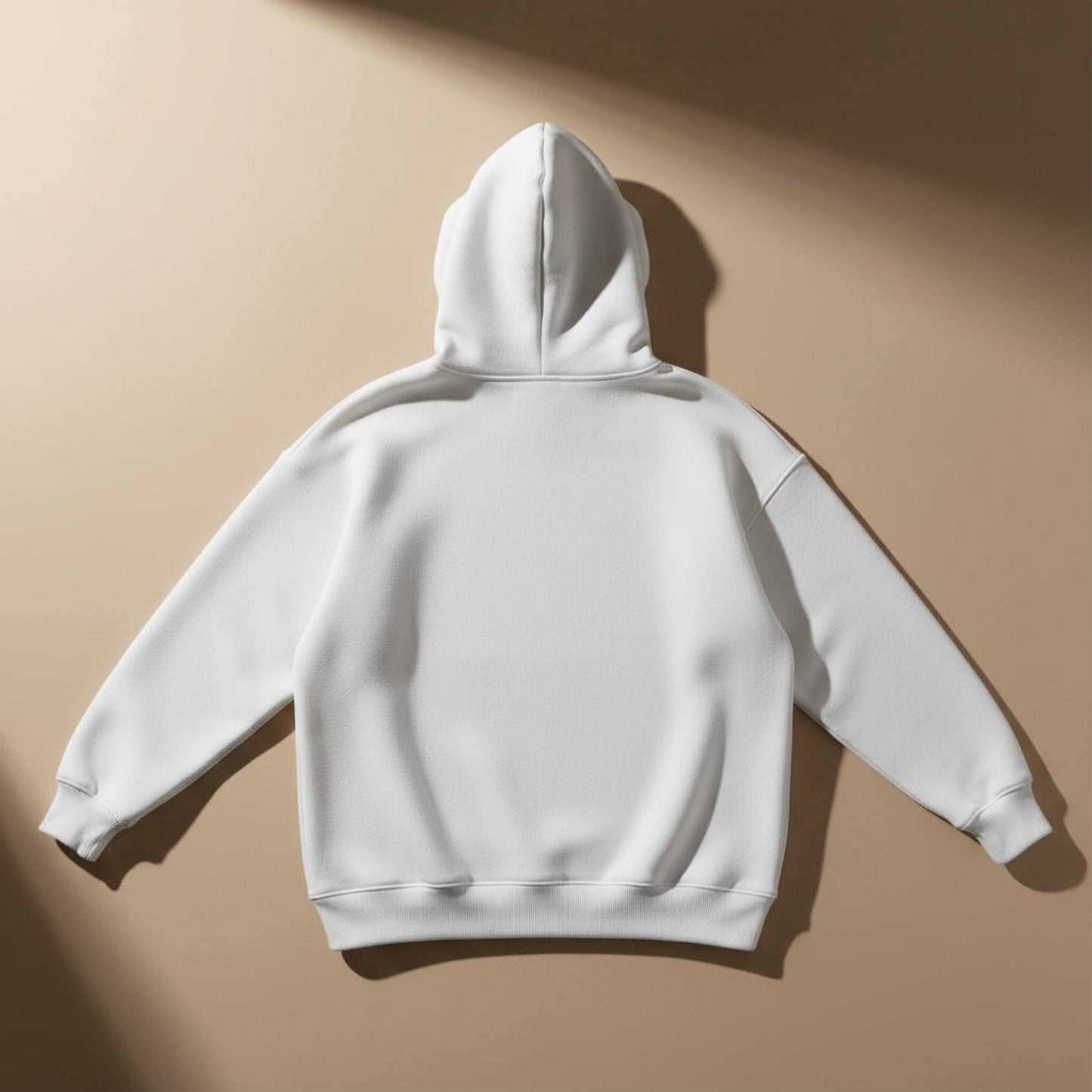 🤍 Ivory White – Oversized Classic Hoodie